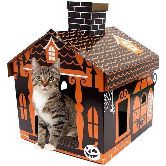 Basic Haunted House Cat Scratcher - Hyde & EEK! Boutique Halloween Theme/Decor - Picture 2 of 4